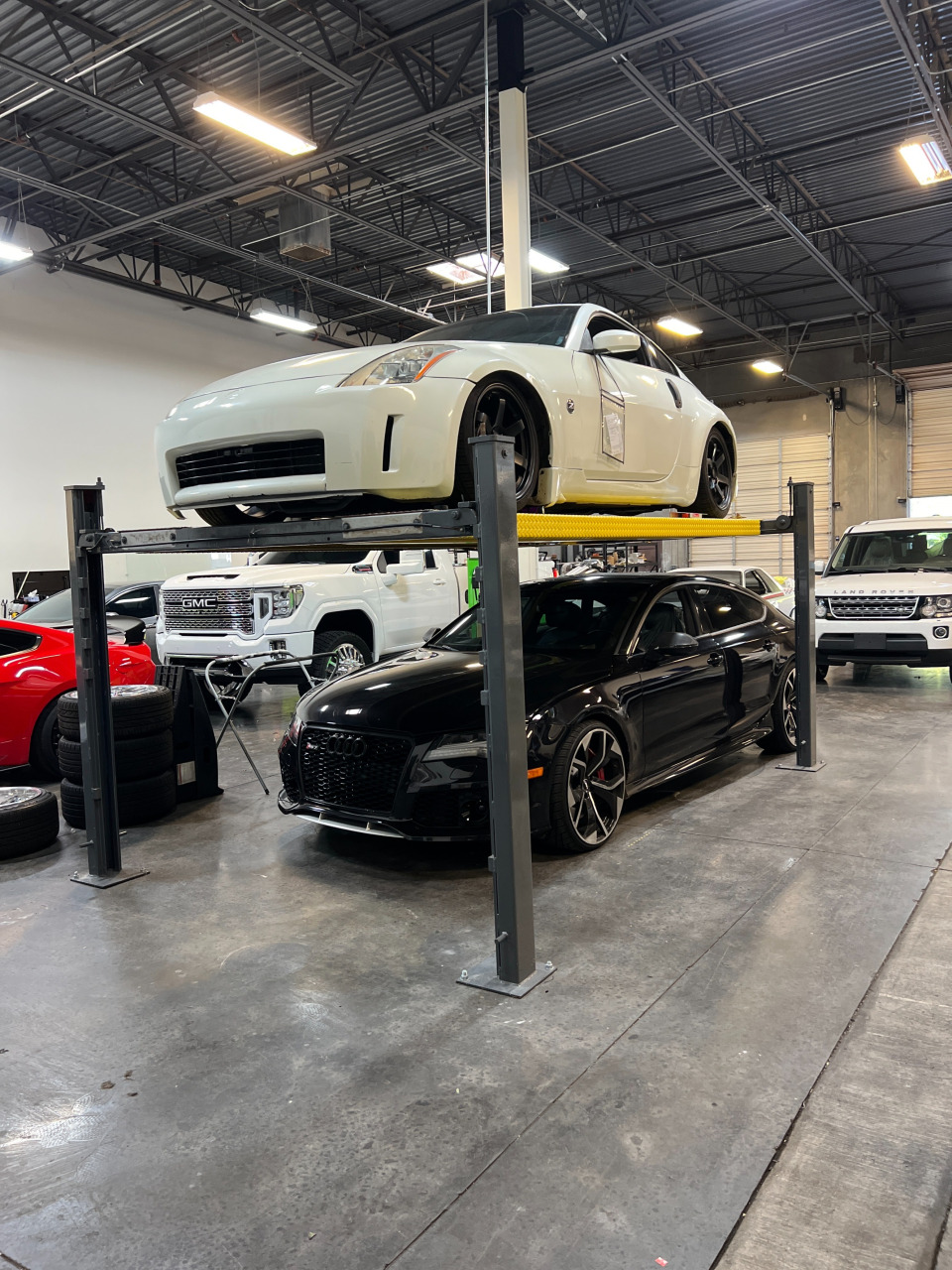used auto parts shelves